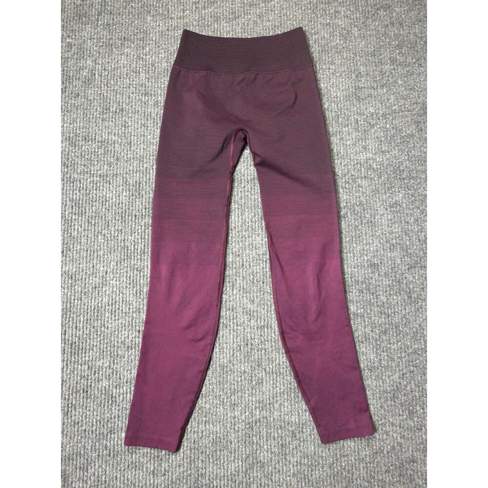 Lululemon Ebb to Train Tights Women Size 6 High Rise Purple Marvel Black Pants